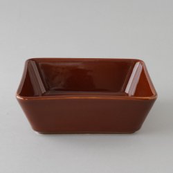 ARABIA / Kaj Franck [ KILTA ] vegetable dish / square plate (brown)