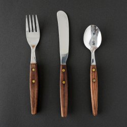 フィンランドで見つけた ヴィンテージカトラリー fork(18cm) + fish knife(19cm) + spoon(16cm)