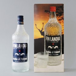 Finlandia Vodka / Tapio Wirkkala - bottle (750ml) + box