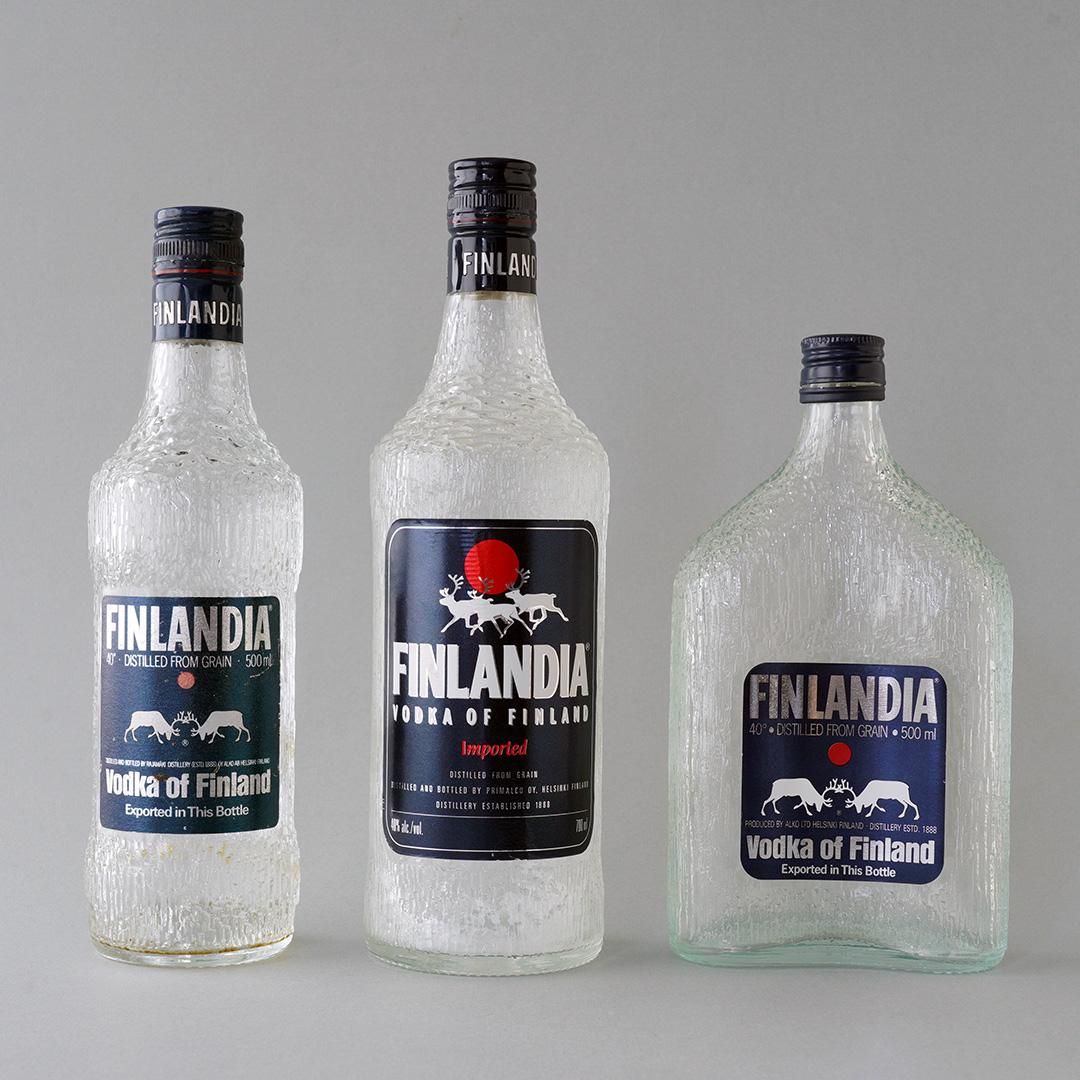 FINLANDIA VODKA 21 フィンランディア ウオッカ 21 Finlandia Vodka / Tapio Wirkkala - bottle (50ml) ラベルなし