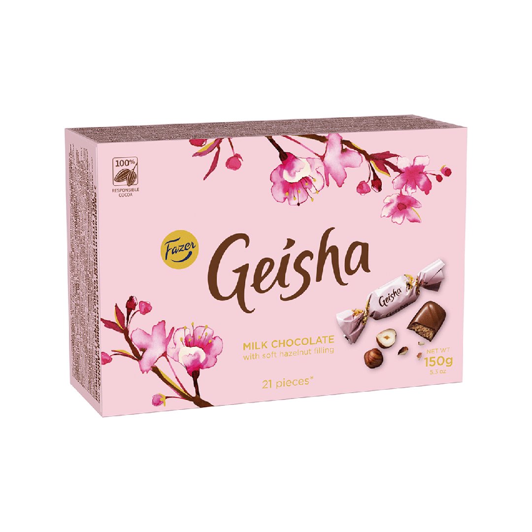 Fazer ファッツェル Geisha ゲイシャ ミルクチョコレート (箱入り/150g/約21粒)