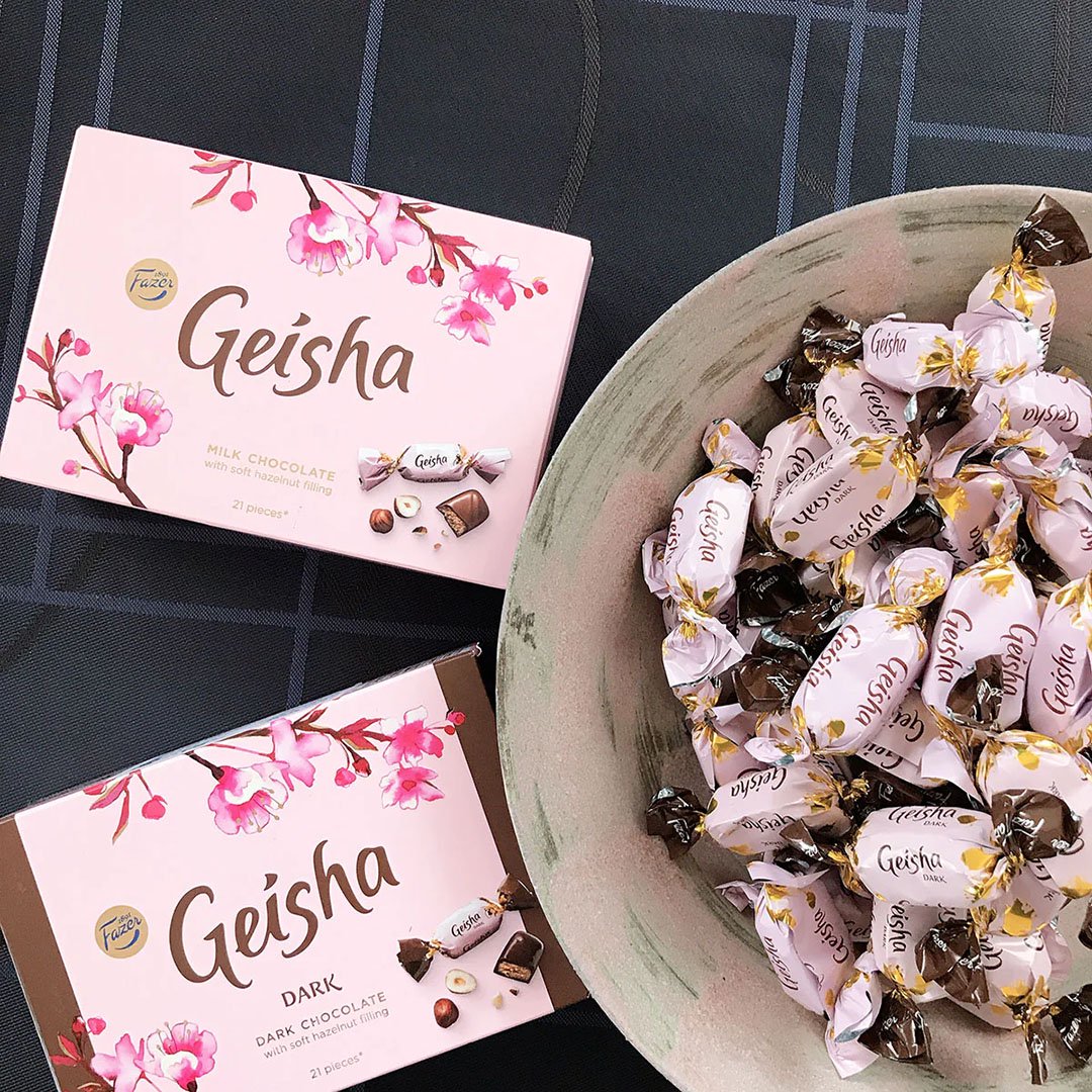 Fazer ファッツェル Geisha ゲイシャ ミルクチョコレート (箱入り/150g