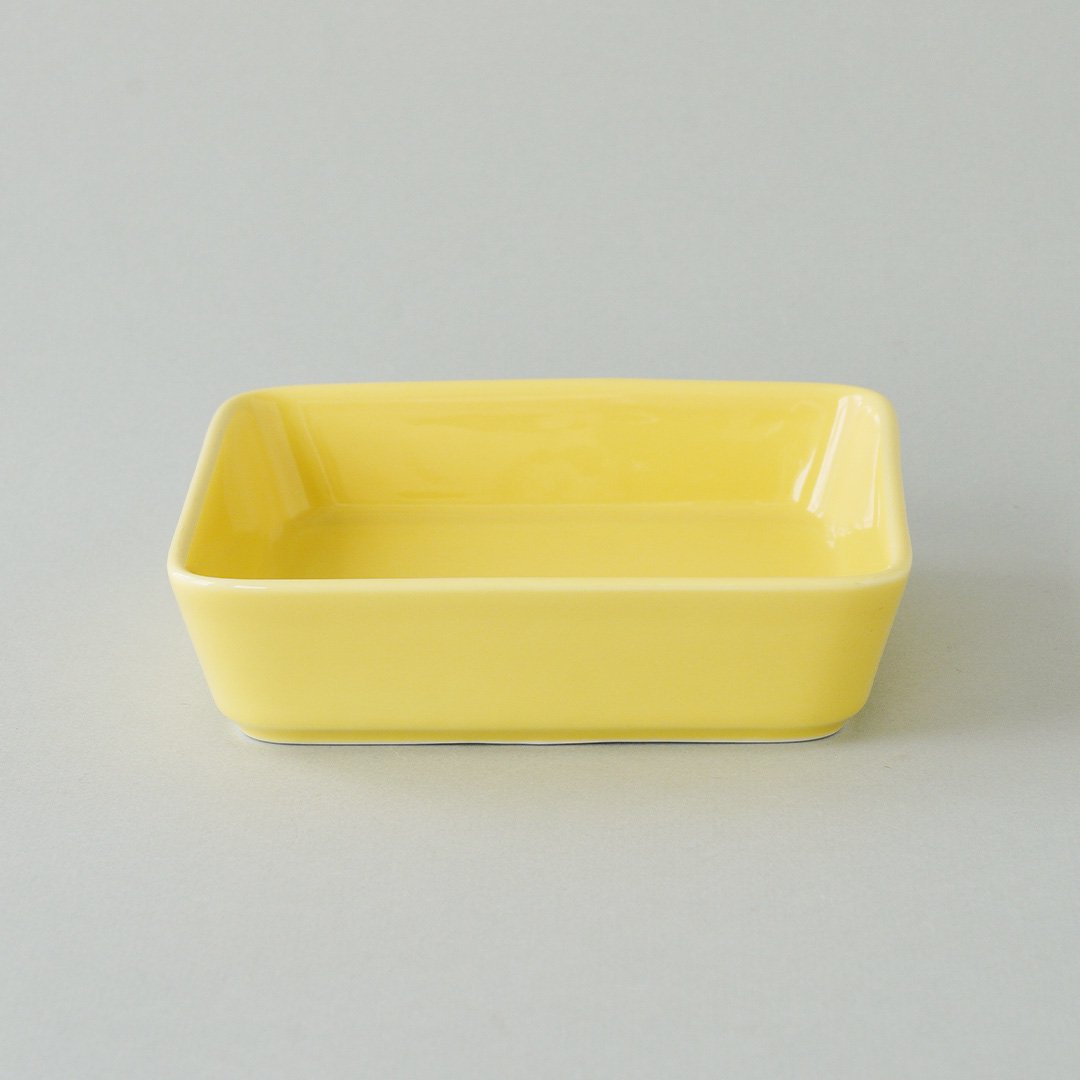 ARABIA / Kaj Franck [ TEEMA ] square plate (yellow /15x15cm)