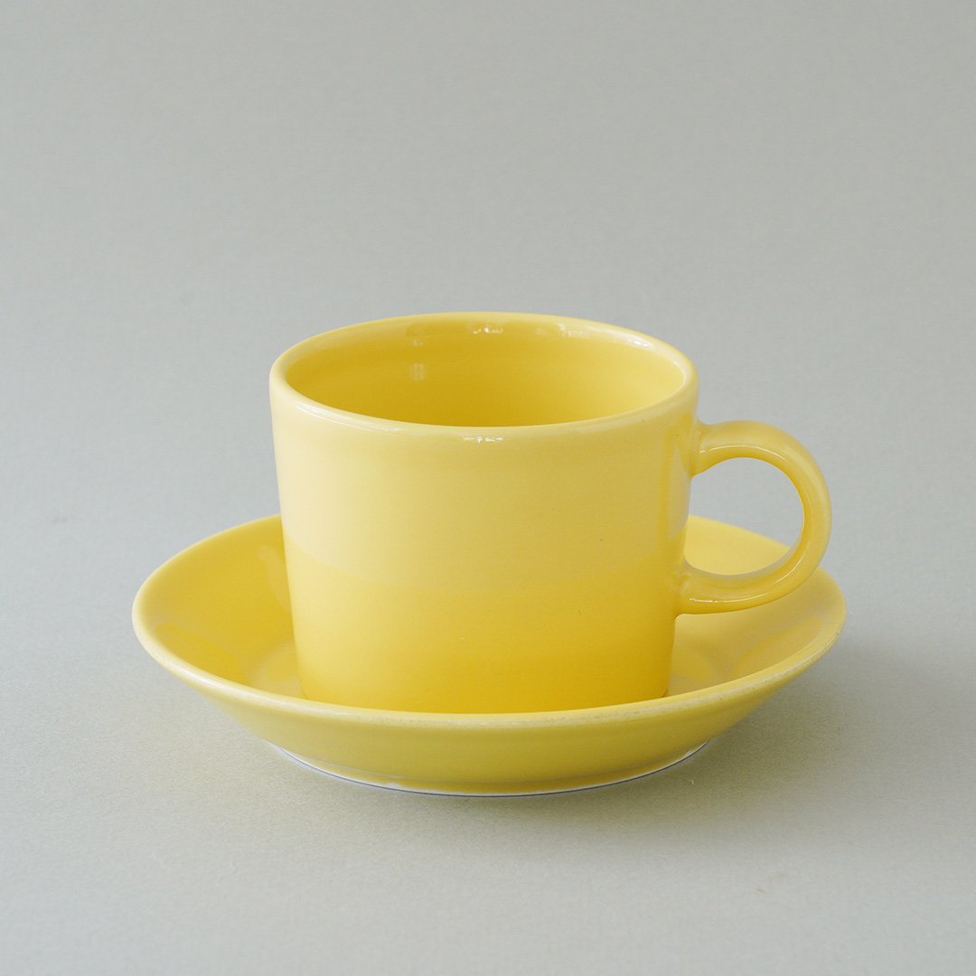 ARABIA / Kaj Franck [ TEEMA ] coffeecup & saucer (140ml/yellow)