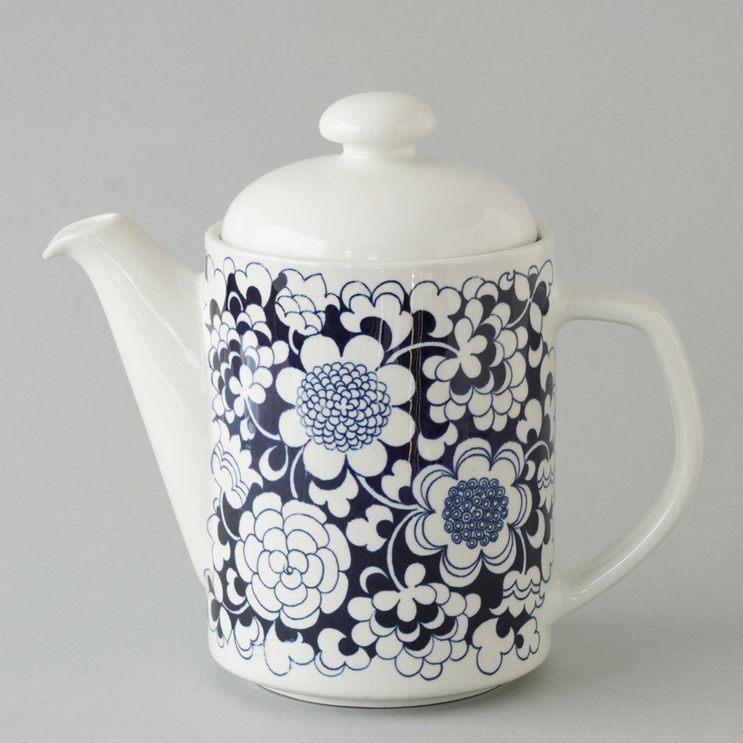 ARABIA / Esteri Tomula [ Gardenia ] coffeepot (blue)