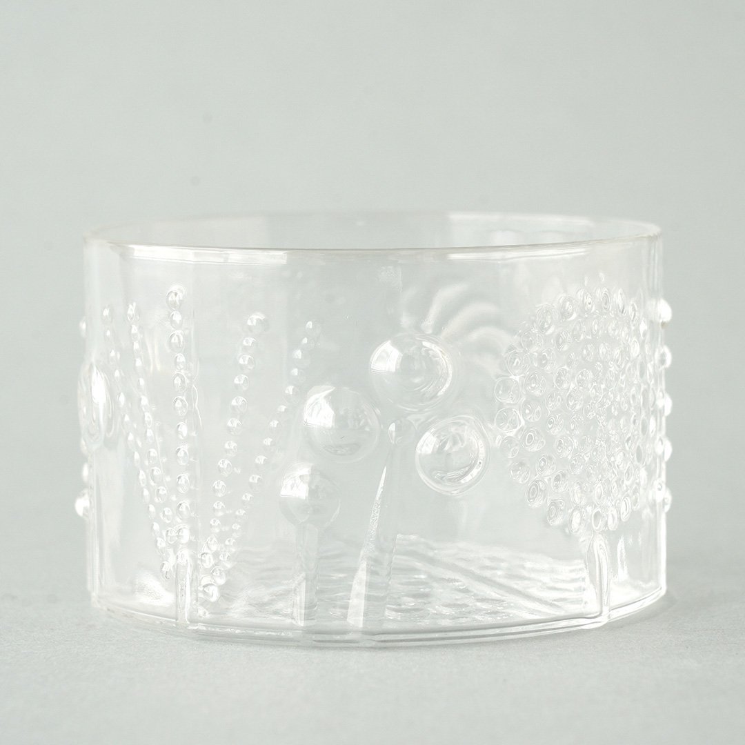 Nuutajarvi / Oiva Toikka [ Flora ] 8cm bowl (clear) -  マルカ・オンラインショップへようこそ。2007年より北欧のヴィンテージ テーブルウェアと北欧雑貨を販売している通販サイトです。神戸・北野に実店舗がございます。