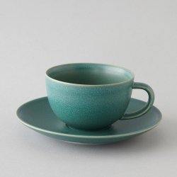 ARABIA / Heikki Orvola [ 24h ] teacup & saucer (green)