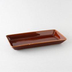 ARABIA / Kaj Franck [ BA model - KILTA ] 15x30cm platter (brown)