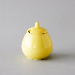 ARABIA / Kaarina Aho [ KA model - KILTA graze ] mustard pot (yellow)