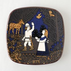 ARABIA / Raija Uosikkinen [ Kalevala ] year plate (1991ǯ) 