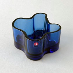 iittala / Arvar Aalto [ Arvar Aalto Collection ] candle holder 55mm (ultramarine blue)