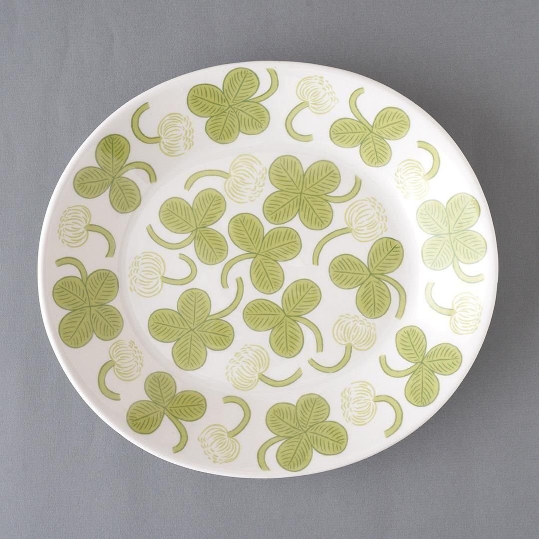 ARABIA / Birger Kaipiainen [ Apila ] 21x23cm oval plate - マルカ