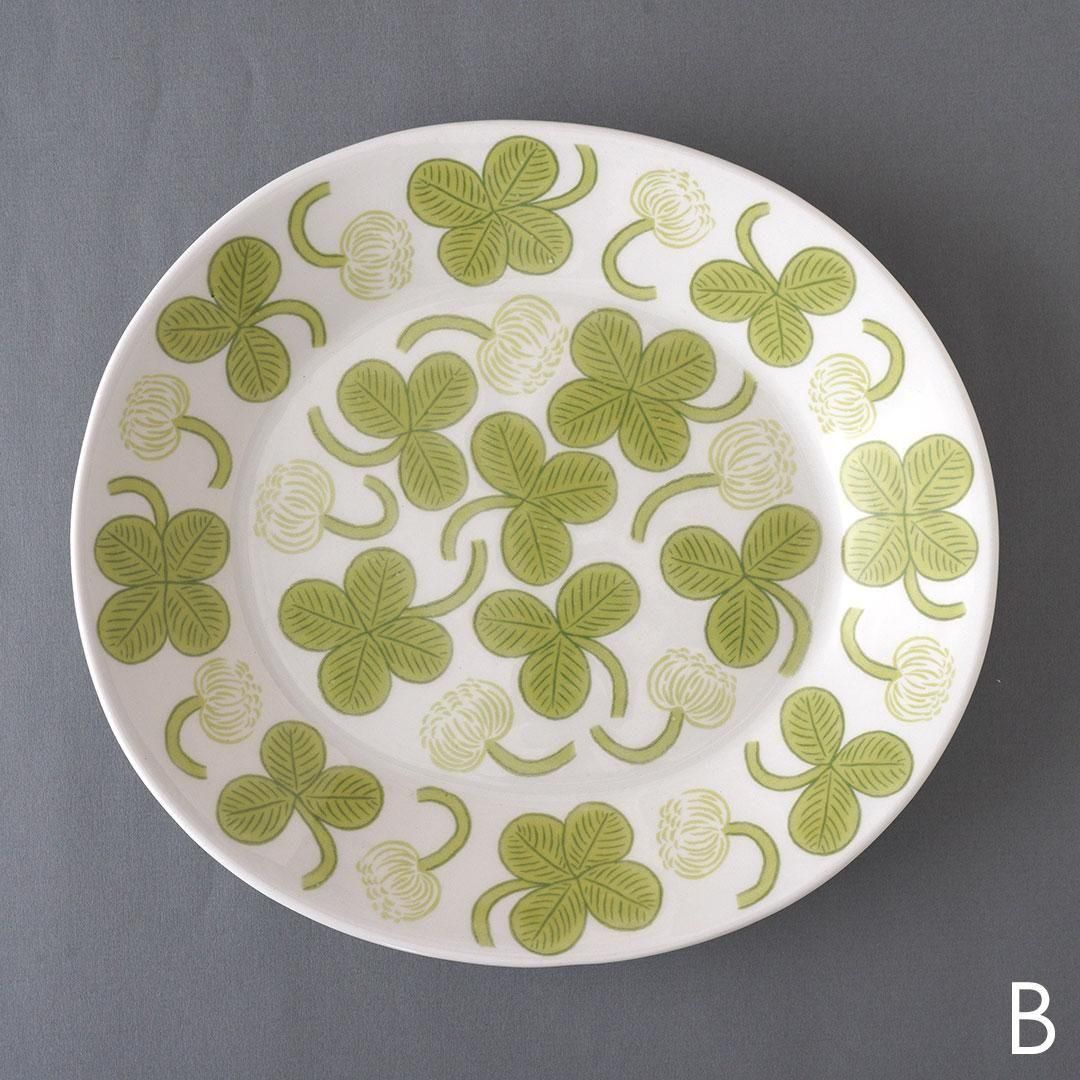 ARABIA / Birger Kaipiainen [ Apila ] 21x23cm oval plate - マルカ