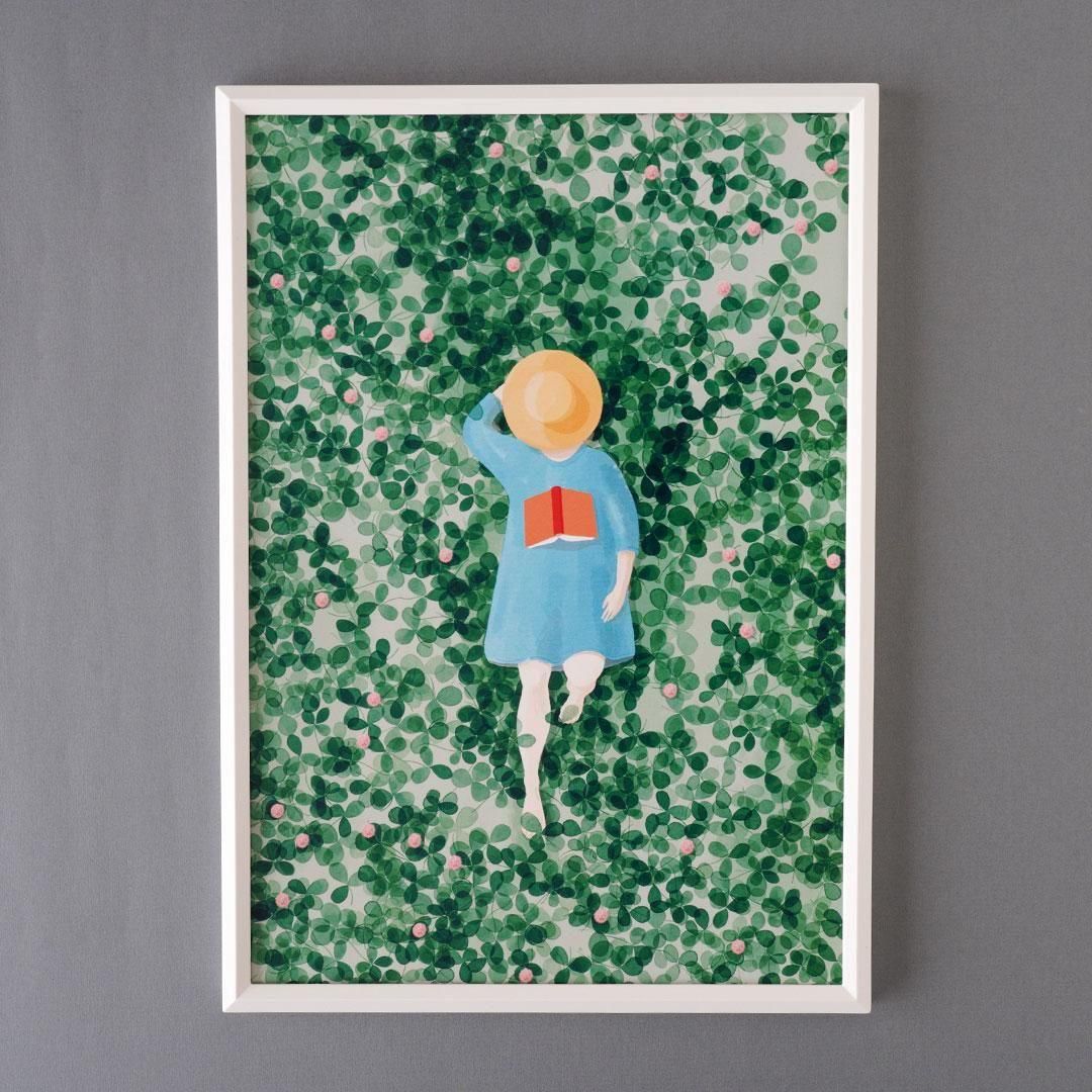 【フレーム付き】非売品KOSUKE KAWAMURA ポスター2019 POLKA PAPER [ LUKIJA / 読者 ] A4サイズ ポスター（フレーム付