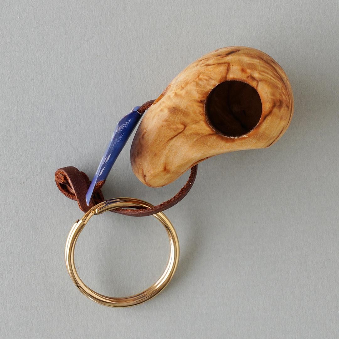 Wood Jewel Finland - 白樺のキーホルダー（ククサ） - マルカ