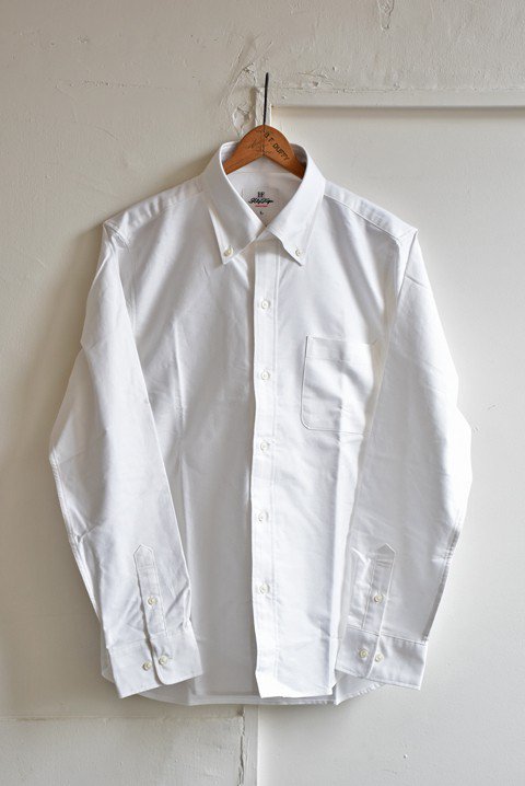 H by FIGER（エイチバイフィガー）オックスフォード無地ボタンダウンシャツ ホワイト | セレクトショップZABOUの通販/ウェブショップ