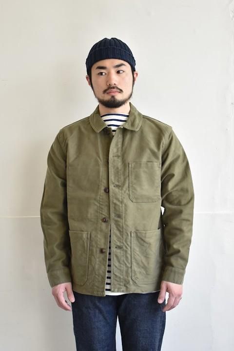 fob factory フレンチモールスキンジャケット オリーブ