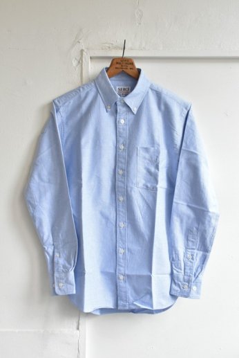 SERO（セロ） ボタンダウンシャツ オックスフォード ブルー