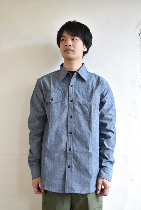 TELLASON（テラソン） LONG SLEEVE CHAMBRAY SHIRT | セレクトショップZABOUの通販/ウェブショップ