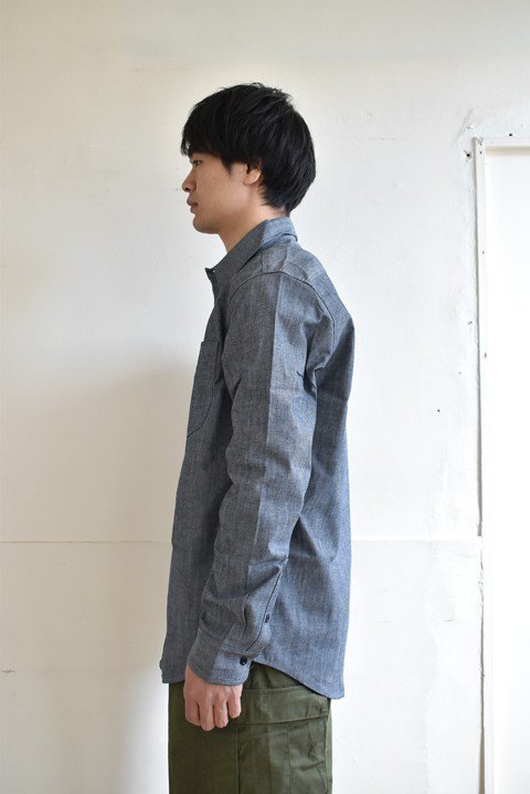 TELLASON（テラソン） LONG SLEEVE CHAMBRAY SHIRT | セレクトショップZABOUの通販/ウェブショップ