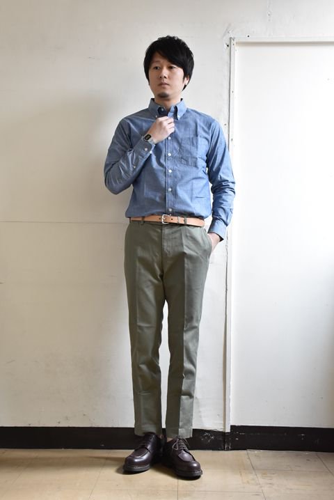 D.C.WHITE（ディーシーホワイト） CHINO TROUSERS オリーブ | セレクト