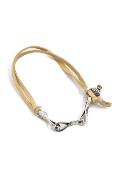 NORTH WORKS（ノースワークス） TWIST COIN LEATHER BRACELET B