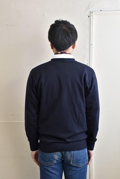 JOHN SMEDLEY（ジョンスメドレー） 24G Vネックカーディガン MIDNIGHT