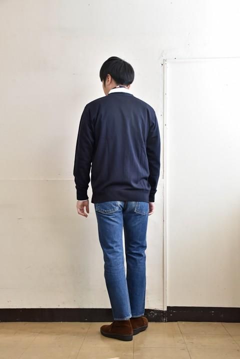 JOHN SMEDLEY（ジョンスメドレー） 24G Vネックカーディガン MIDNIGHT ...