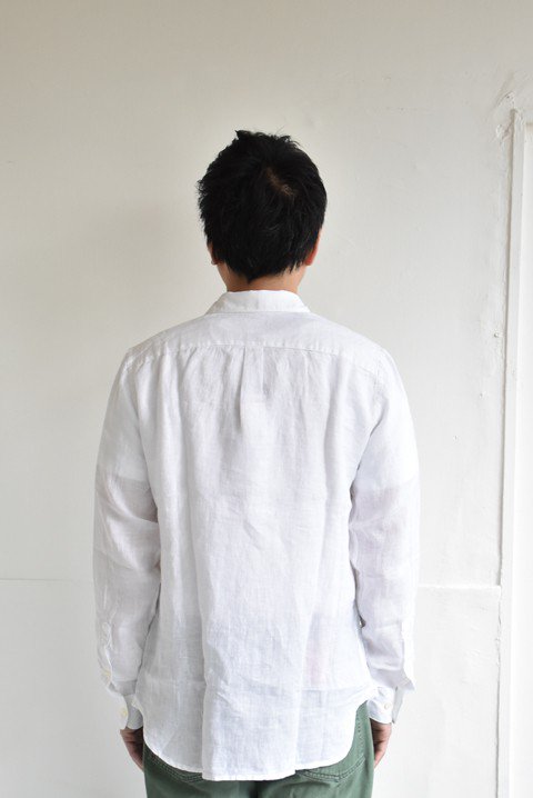 120%LINO（120%リノ） linen shirt ホワイト - ZABOU