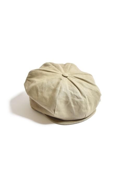 Hanna Hats（ハンナハッツ） Eight Piece Cap Linen コーヒー - ZABOU