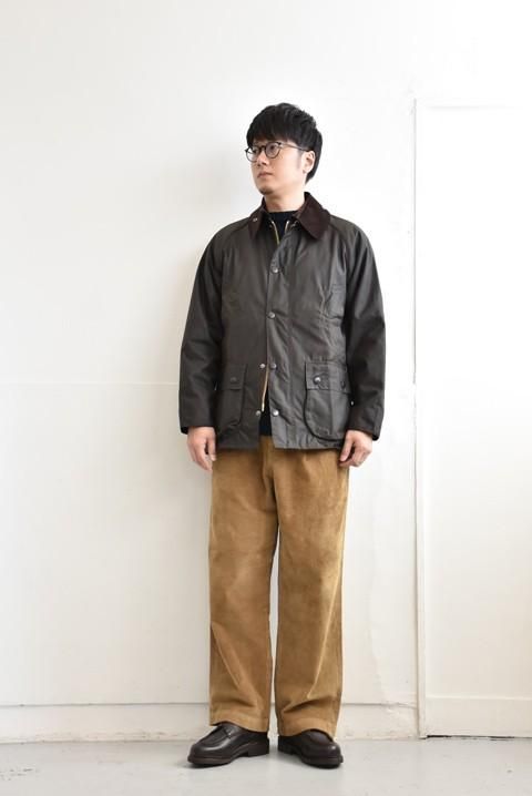 40 希少 (ピンバッジ付) バブアー オリーブ barbour ビデイル-