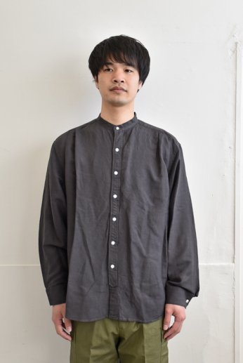 bettaku comfort（ベッタク コンフォート） 3タックバンドカラーシャツ　ブラック