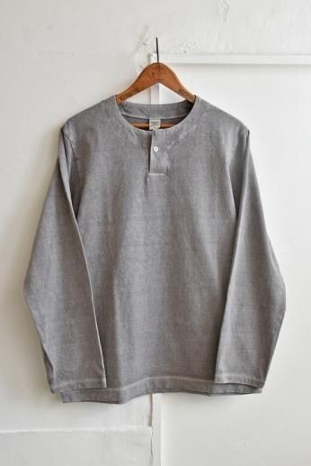 Jackmanʥåޥ Henleyneck L/S T-shirt Mid Gray