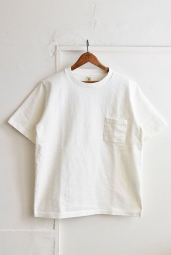 Jackman（ジャックマン） Dotsume Pocket T-Shirt　Off White