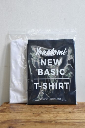 Yonetomi NEW BASIC（ヨネトミニューベーシック） パックTシャツ ブラック