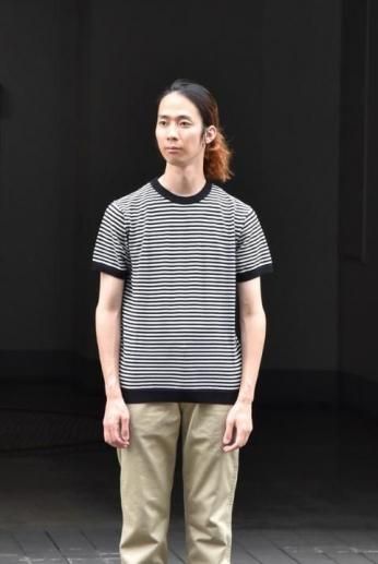 <img class='new_mark_img1' src='https://img.shop-pro.jp/img/new/icons13.gif' style='border:none;display:inline;margin:0px;padding:0px;width:auto;' />MOONCASTLEʥࡼ󥭥å ICE COTTON BORDER SHORT CREWNECK֥å/饤ȥ졼