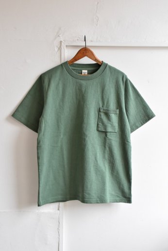 Jackman（ジャックマン） Dotsume Pocket T-Shirt　Ash Green