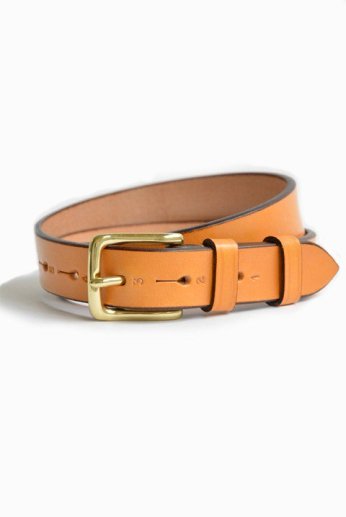 【訳アリ商品】JABEZ CLIFF（ジャベツ・クリフ）　STIRRUP Leather Belt（スティラップレザーベルト）　タン