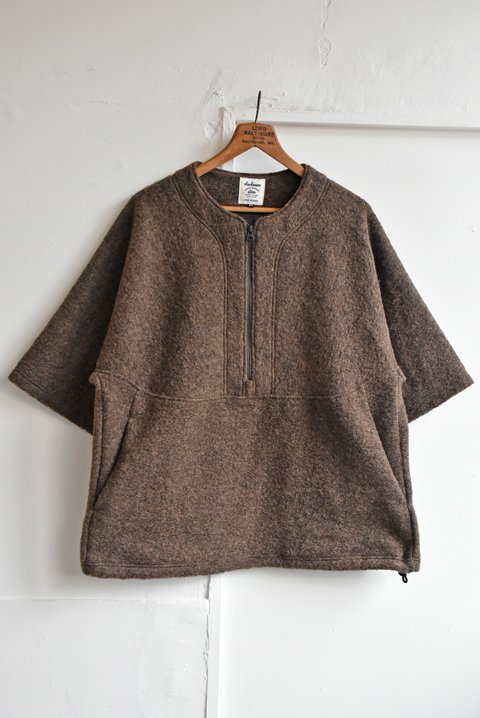 Jackman（ジャックマン） Wool Watch Shirt ブラウン - ZABOU