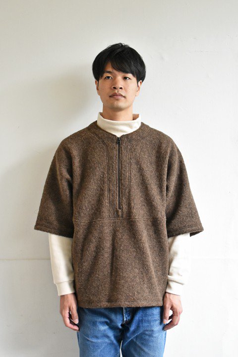 Jackman（ジャックマン） Wool Watch Shirt ブラウン - ZABOU