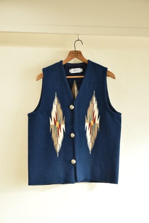 TRUJILLO'S（トルフィリオス） Chimayo Vest Square Front インディゴ