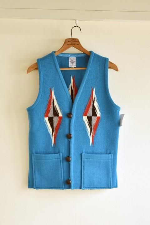 ORTEGA'S(オルテガ) Chimayo Vest Square Front ターコイズ