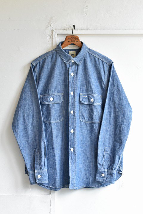 F.O.B FACTORY（エフオービー ファクトリー） CHAMBRAY WORK SHIRT - ZABOU