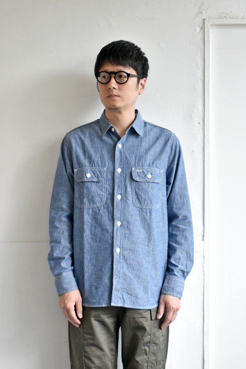 F.O.B FACTORY（エフオービー ファクトリー） CHAMBRAY WORK SHIRT - ZABOU