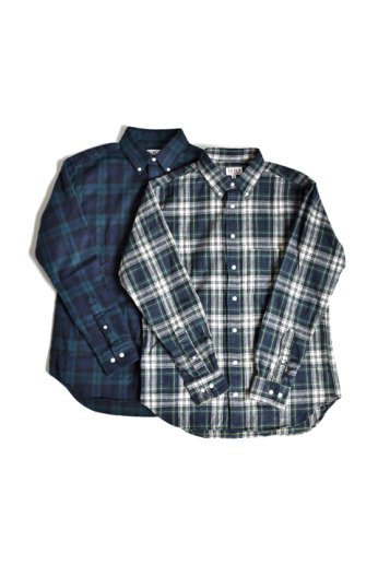 Gambert Shirt / ネル タータンチェック ボタンダウンシャツ-