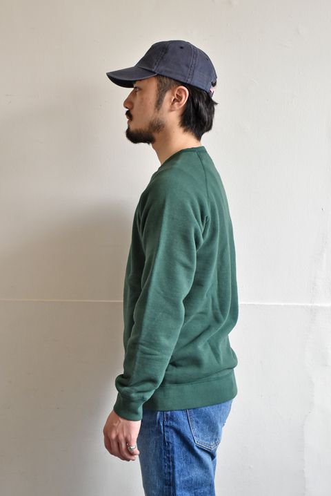 BARNS OUTFITTERS（バーンズアウトフィッターズ） TSURIAMI CREW SWEAT グリーン - ZABOU