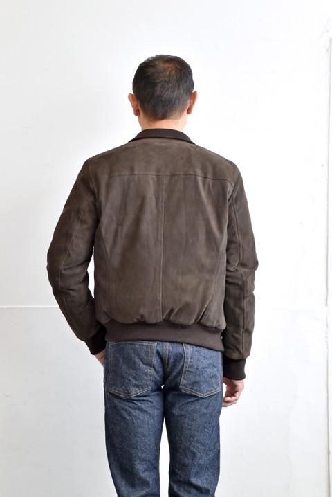 STEWART（スチュワート）LEATHER DOWN JACKET - ZABOU