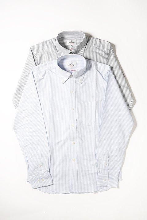 【木梨サイクル】即完売品 ストライプ ボタンダウンシャツ ロンドンストライプボタンダウンシャツ【Made in Japan