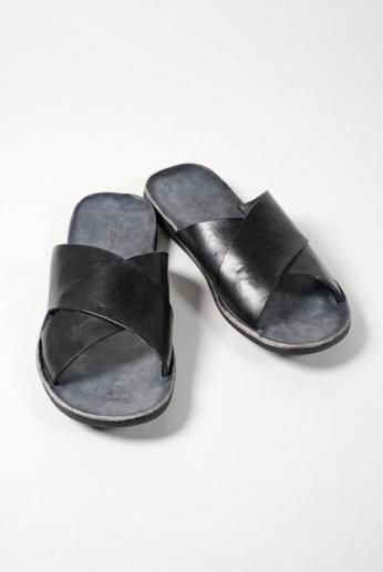 BRADOR(ブラドール)レザーサンダル 46-510 NERO - ZABOU BRADOR(ブラドール)レザーサンダル 46-510 NERO - ZABOU