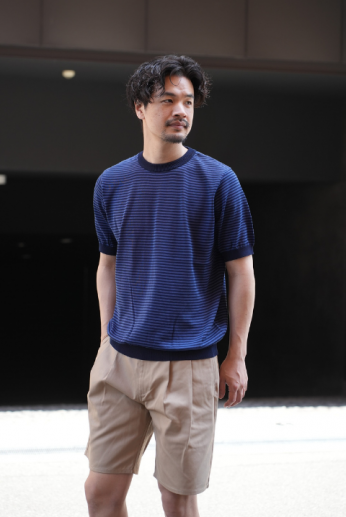 <img class='new_mark_img1' src='https://img.shop-pro.jp/img/new/icons13.gif' style='border:none;display:inline;margin:0px;padding:0px;width:auto;' />ڴָRinascenteʥʥơ Washable Striped Crewneck S/S 